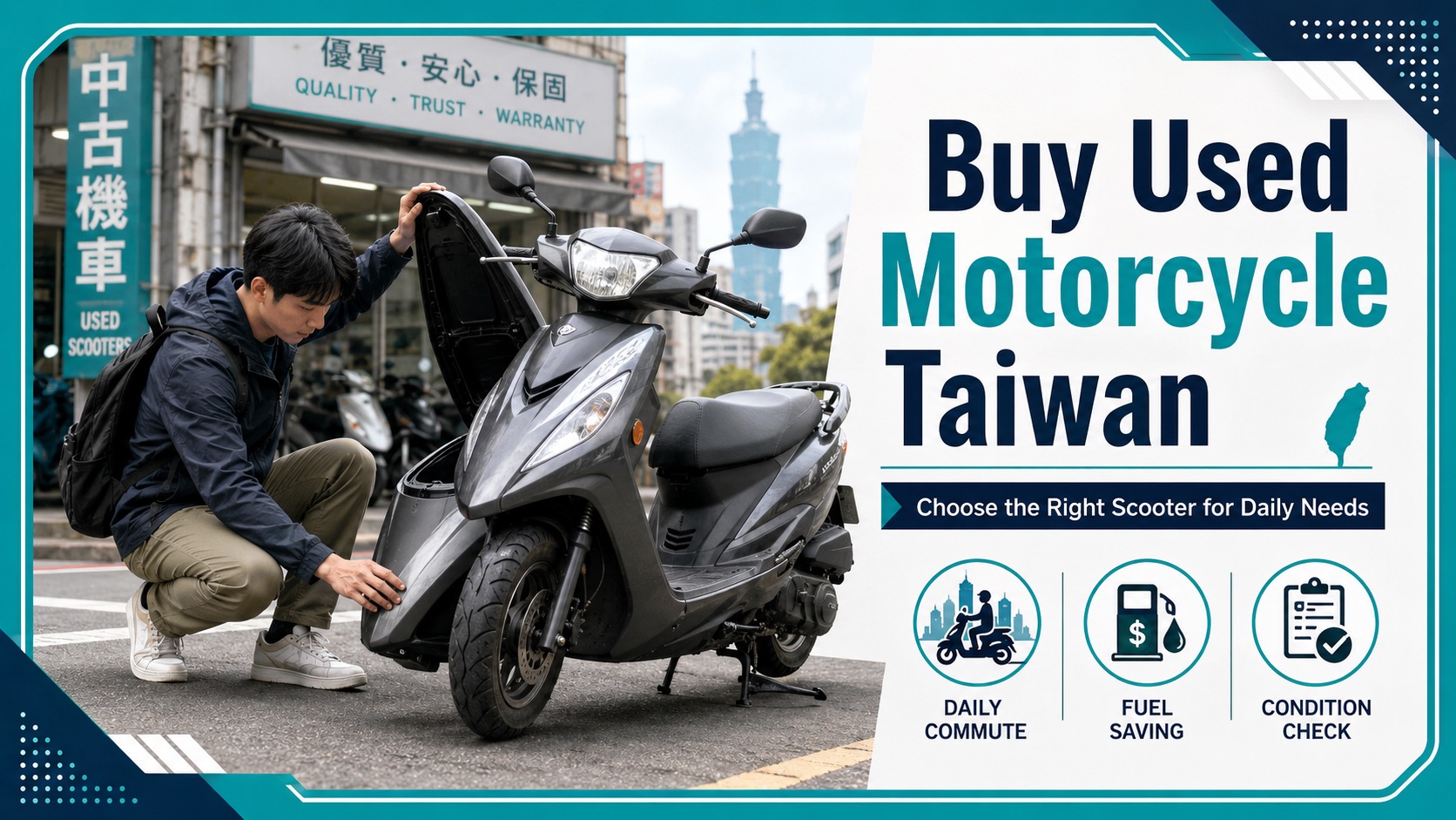 Buy Used Motorcycle Taiwan: How to Choose a Second-Hand Scooter That Fits Your Daily Needs