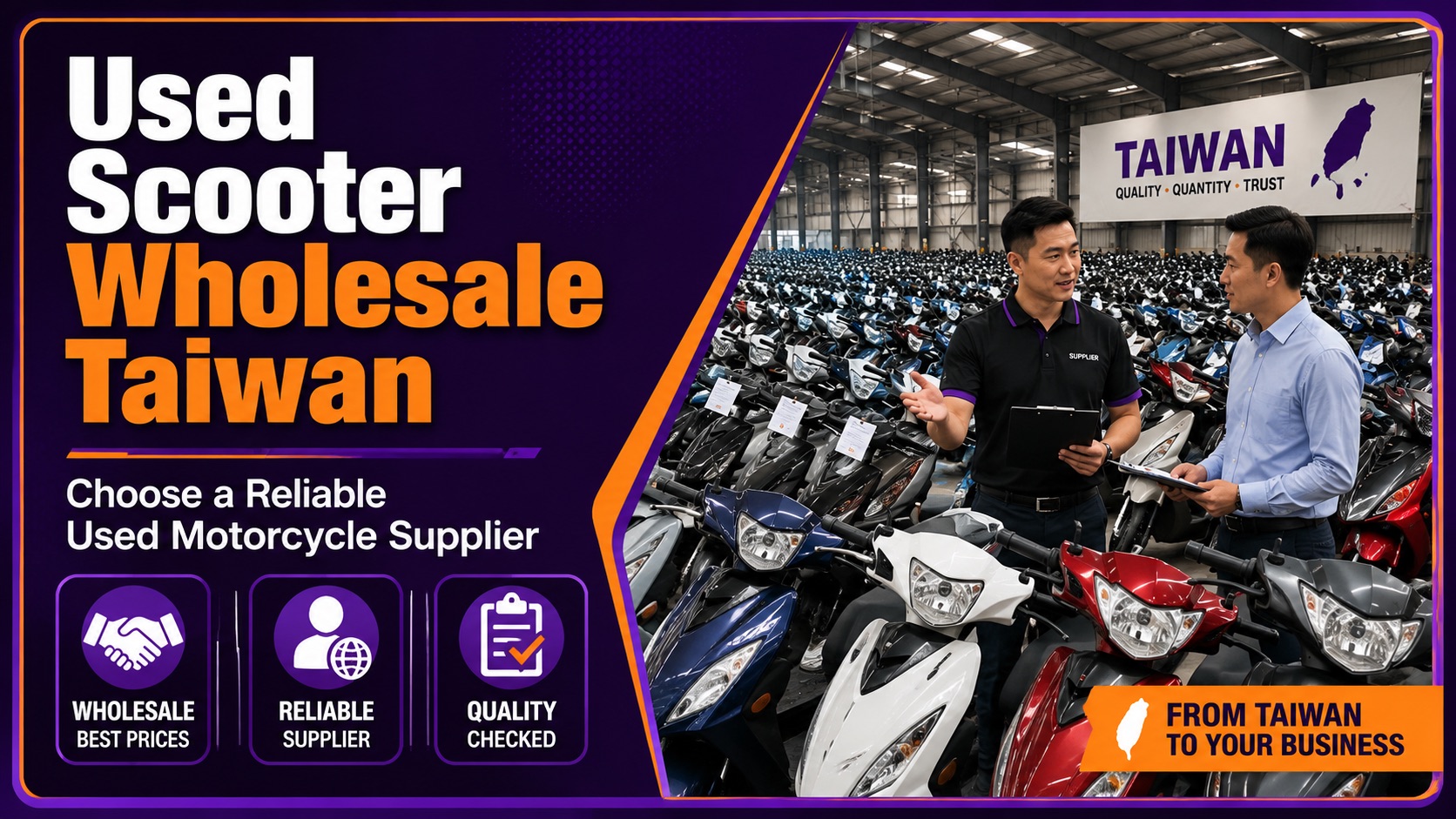 Used Scooter Wholesale Taiwan: How to Choose a Reliable Used Motorcycle Supplier